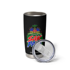 Sak Pase Haitian Creole Greeting Tumbler Cup National Crest Cultural Haiti Pride TS02 Print Your Wear