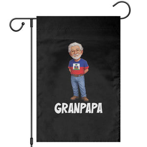 Granpapa Haitian Creole Grandpa Pride Garden Flag Grandfather Hispanic Haiti Heritage Father's Day TS02 Black Print Your Wear