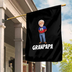 Granpapa Haitian Creole Grandpa Pride Garden Flag Grandfather Hispanic Haiti Heritage Father's Day TS02 Print Your Wear