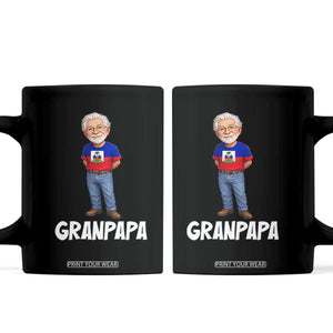 Granpapa Haitian Creole Grandpa Pride Coffee Mug Grandfather Hispanic Haiti Heritage Father's Day TS02 Black Print Your Wear