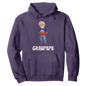 Granpapa Haitian Creole Grandpa Pride Hoodie Grandfather Hispanic Haiti Heritage Father's Day TS02 Purple Print Your Wear
