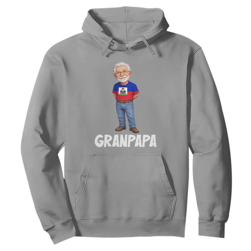 Granpapa Haitian Creole Grandpa Pride Hoodie Grandfather Hispanic Haiti Heritage Father's Day TS02 Sport Gray Print Your Wear