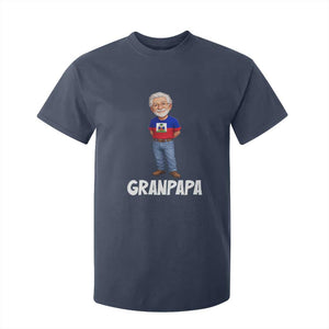 Granpapa Haitian Creole Grandpa Pride T Shirt For Kid Grandfather Hispanic Haiti Heritage Father's Day TS02 Navy Print Your Wear
