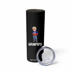 Granpapa Haitian Creole Grandpa Pride Skinny Tumbler Grandfather Hispanic Haiti Heritage Father's Day TS02 Print Your Wear