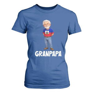 Granpapa Haitian Creole Grandpa Pride T Shirt For Women Grandfather Hispanic Haiti Heritage Father's Day TS02 Royal Blue Print Your Wear