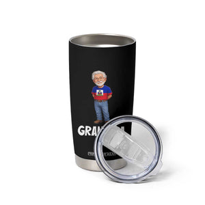 Granpapa Haitian Creole Grandpa Pride Tumbler Cup Grandfather Hispanic Haiti Heritage Father's Day TS02 Print Your Wear