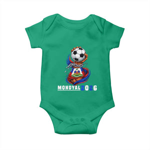 Mondyal 2026 Haiti Freedom Fist Broken Chains Soccer Graphic Baby Onesie Haitian Flag Football Sports Fan TS02 Irish Green Print Your Wear