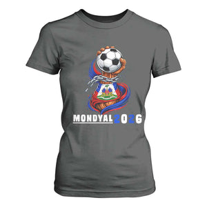 Mondyal 2026 Haiti Freedom Fist Broken Chains Soccer Graphic T Shirt For Women Haitian Flag Football Sports Fan TS02 Dark Heather Print Your Wear