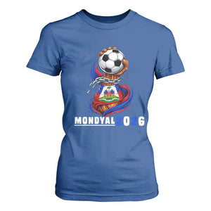 Mondyal 2026 Haiti Freedom Fist Broken Chains Soccer Graphic T Shirt For Women Haitian Flag Football Sports Fan TS02 Royal Blue Print Your Wear