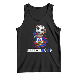 Mondyal 2026 Haiti Freedom Fist Broken Chains Soccer Graphic Tank Top Haitian Flag Football Sports Fan TS02 Black Print Your Wear