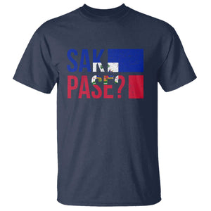 Sak Pase Haitian Creole T Shirt Haiti Flag Heritage Pride TS02 Navy Print Your Wear