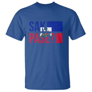 Sak Pase Haitian Creole T Shirt Haiti Flag Heritage Pride TS02 Royal Blue Print Your Wear