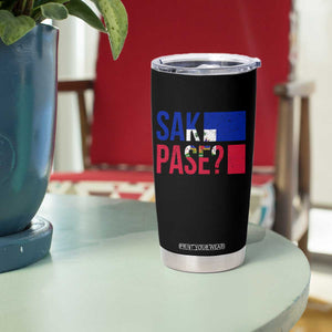 Sak Pase Haitian Creole Tumbler Cup Haiti Flag Heritage Pride TS02 Print Your Wear