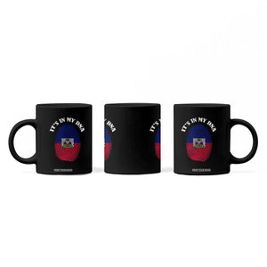 It's In My DNA Haitian Flag Fingerprint Graphic Coffee Mug Haiti Heritage Pride TS02 Print Your Wear