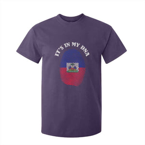 It's In My DNA Haitian Flag Fingerprint Graphic T Shirt For Kid Haiti Heritage Pride TS02 Purple Print Your Wear