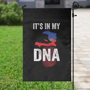 It's In My DNA Haitian Map and Fingerprint Flag Graphic Garden Flag Haiti Heritage Pride TS02 Print Your Wear