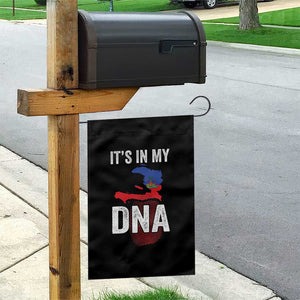 It's In My DNA Haitian Map and Fingerprint Flag Graphic Garden Flag Haiti Heritage Pride TS02 Print Your Wear