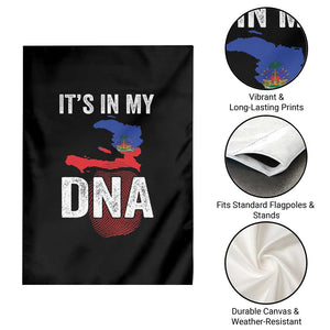 It's In My DNA Haitian Map and Fingerprint Flag Graphic Garden Flag Haiti Heritage Pride TS02 Print Your Wear