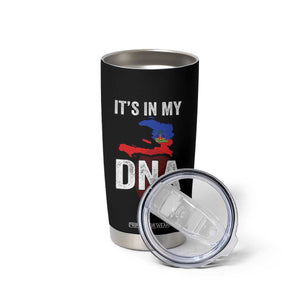 It's In My DNA Haitian Map and Fingerprint Flag Graphic Tumbler Cup Haiti Heritage Pride TS02 Print Your Wear