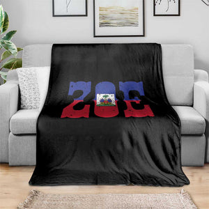 Zoe Haitian Pride Throw Blanket Haiti Flag Culture Heritage Pride TS02 Print Your Wear