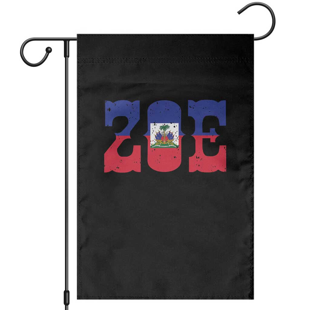 Zoe Haitian Pride Garden Flag Haiti Flag Culture Heritage Pride TS02 Black Print Your Wear
