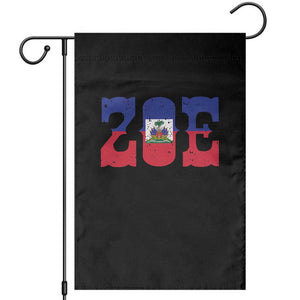 Zoe Haitian Pride Garden Flag Haiti Flag Culture Heritage Pride TS02 Black Print Your Wear