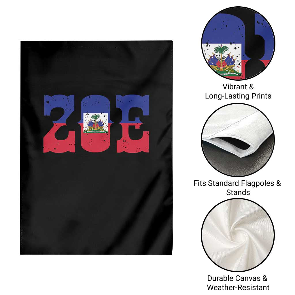 Zoe Haitian Pride Garden Flag Haiti Flag Culture Heritage Pride TS02 Print Your Wear