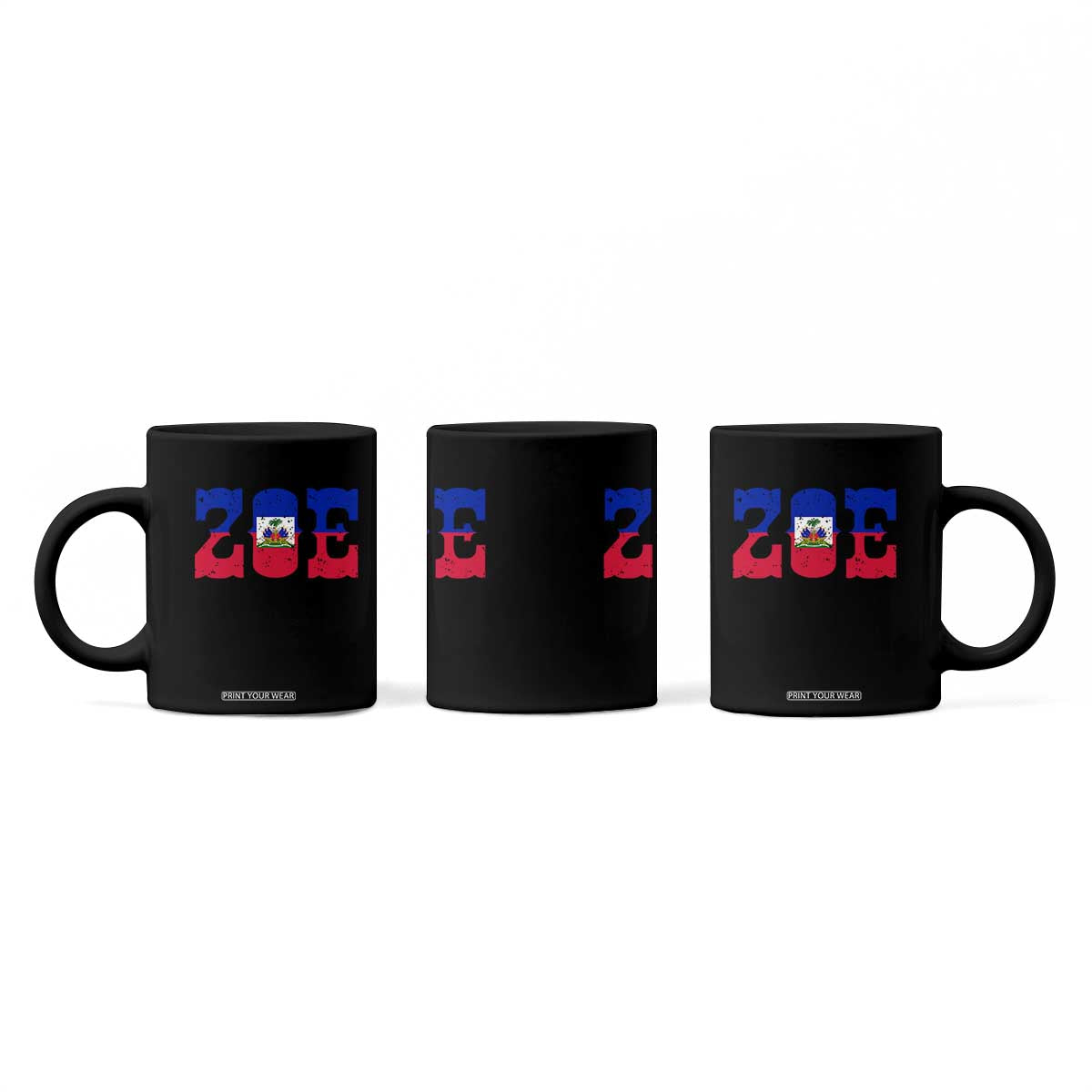 Zoe Haitian Pride Coffee Mug Haiti Flag Culture Heritage Pride TS02 Print Your Wear