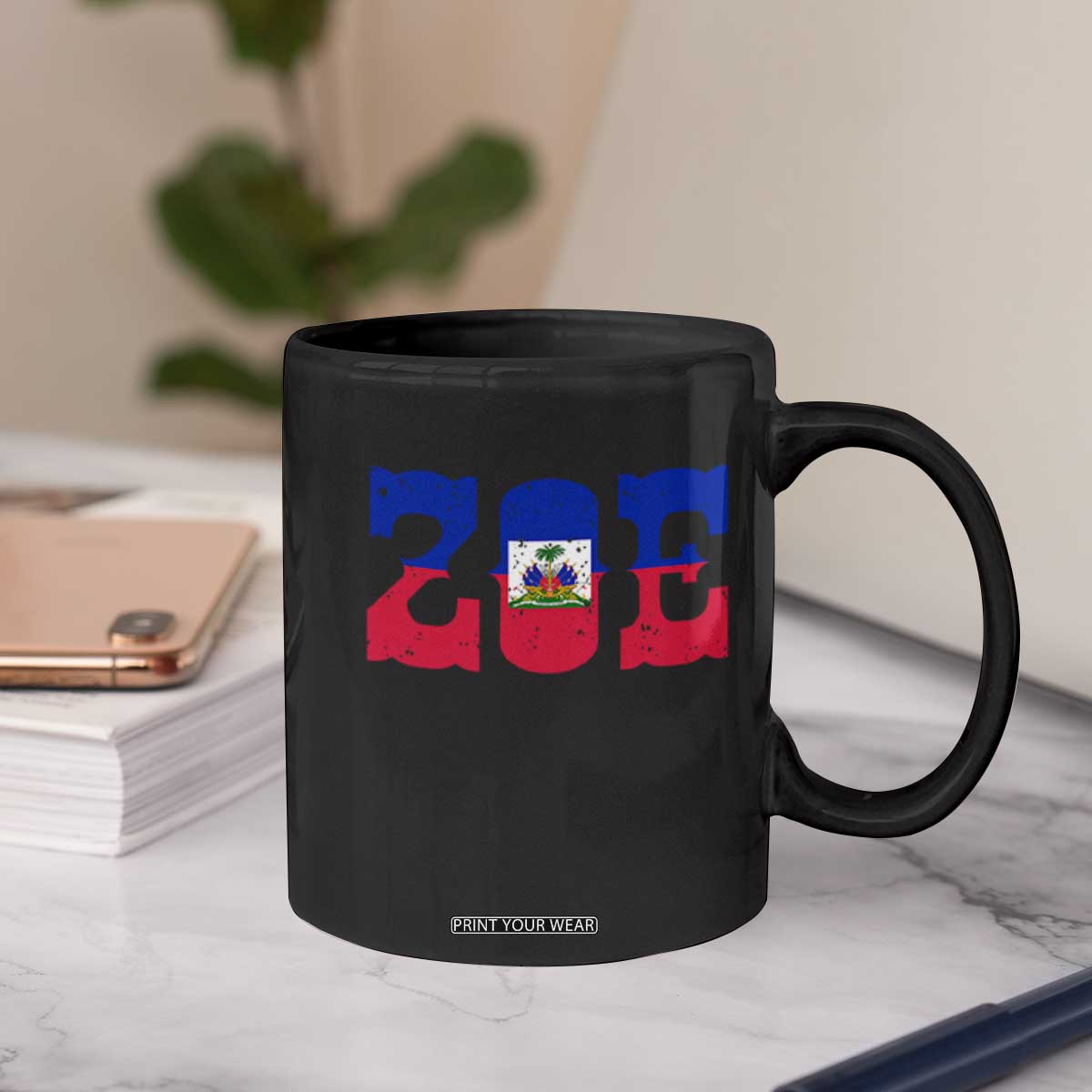 Zoe Haitian Pride Coffee Mug Haiti Flag Culture Heritage Pride TS02 Print Your Wear