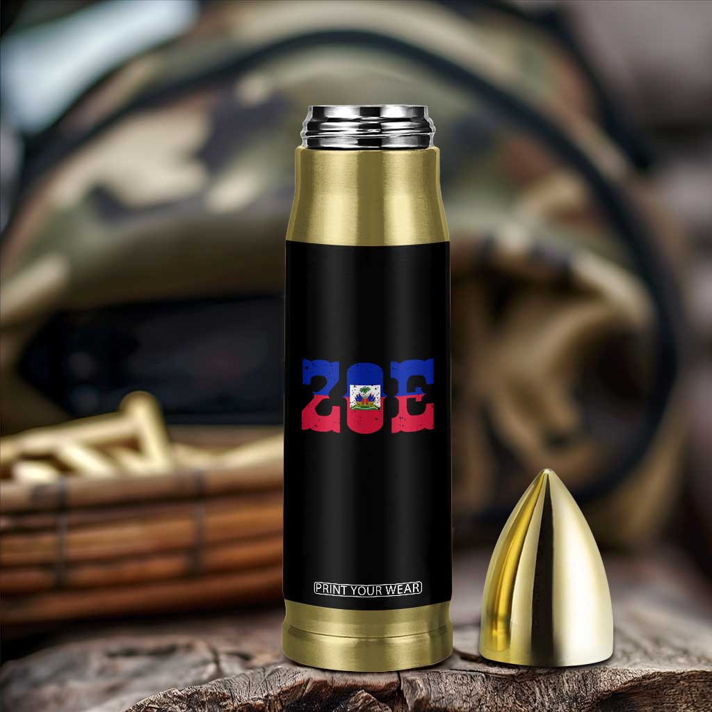 Zoe Haitian Pride Bullet Tumbler Haiti Flag Culture Heritage Pride TS02 Print Your Wear