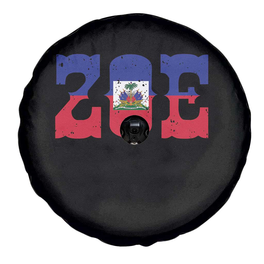 Zoe Haitian Pride Spare Tire Cover Haiti Flag Culture Heritage Pride TS02 Print Your Wear