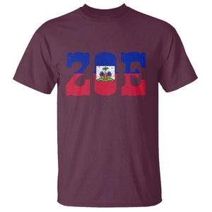 Zoe Haitian Pride T Shirt Haiti Flag Culture Heritage Pride TS02 Maroon Print Your Wear