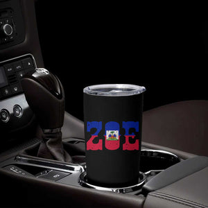 Zoe Haitian Pride Tumbler Cup Haiti Flag Culture Heritage Pride TS02 Print Your Wear