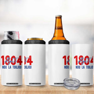 Haiti 1804 Ayiti Nou La Toujou 4 in 1 Can Cooler Tumbler Independence Haiti Heritage Pride TS02 Print Your Wear
