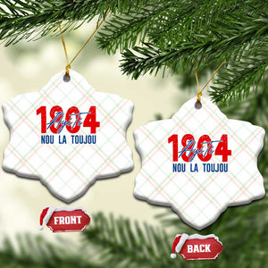 Haiti 1804 Ayiti Nou La Toujou Ceramic Ornament Independence Haiti Heritage Pride TS02 Print Your Wear