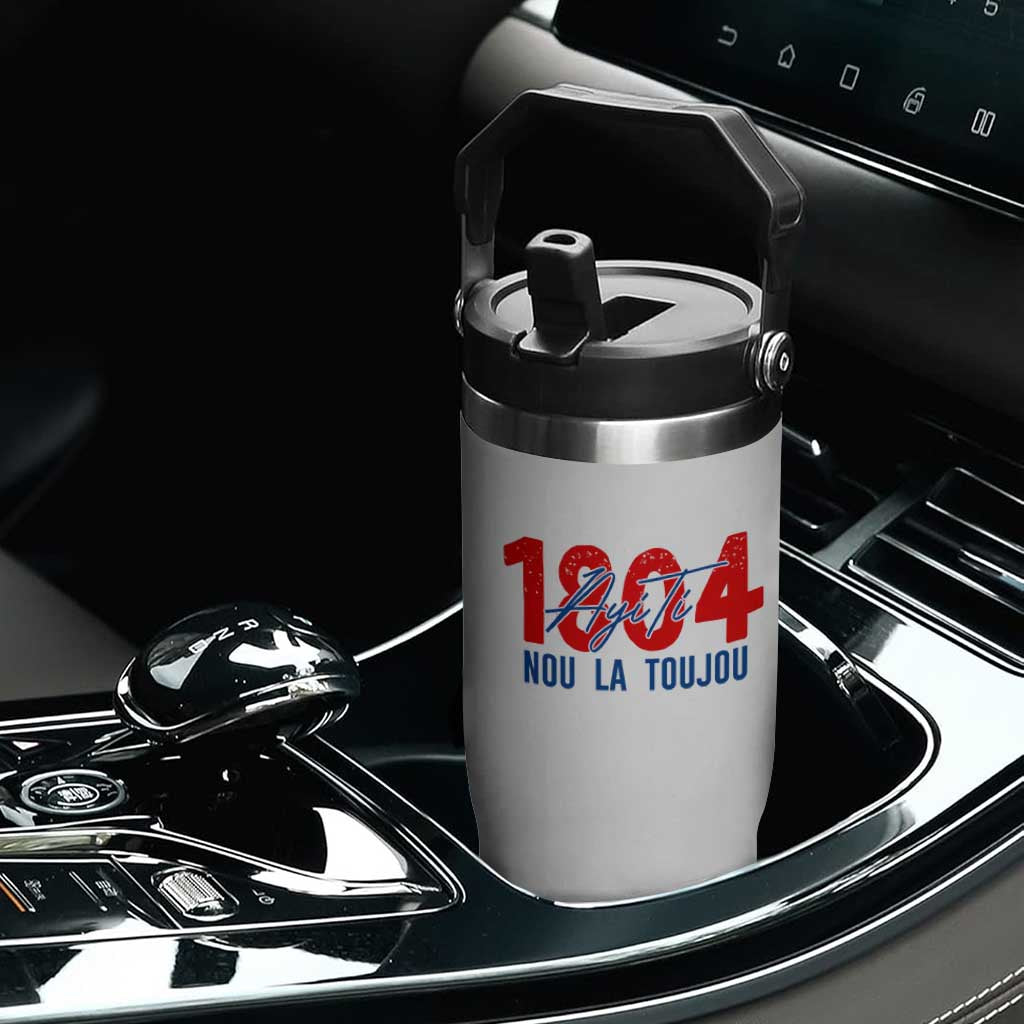 Haiti 1804 Ayiti Nou La Toujou Flip Straw Tumbler Independence Haiti Heritage Pride TS02 Print Your Wear