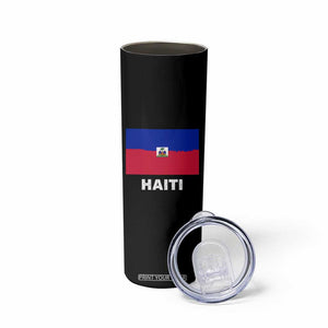 Vintage Distressed Haiti Flag Skinny Tumbler Haitian Heritage Pride TS02 Print Your Wear
