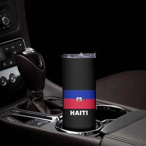 Vintage Distressed Haiti Flag Skinny Tumbler Haitian Heritage Pride TS02 Print Your Wear