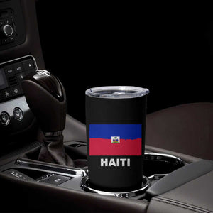 Vintage Distressed Haiti Flag Tumbler Cup Haitian Heritage Pride TS02 Print Your Wear