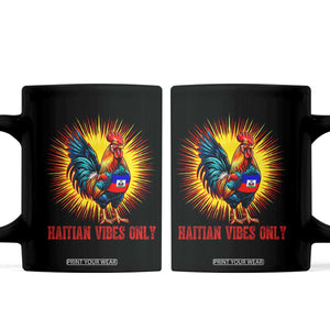 Proud Haitian Rooster Flag Coffee Mug Majestic National Symbol Haiti Heritage Pride TS02 Black Print Your Wear