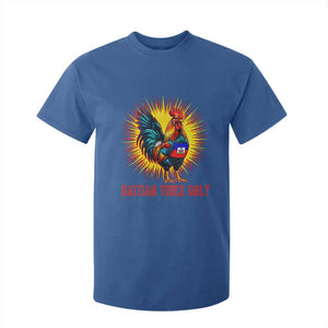 Proud Haitian Rooster Flag T Shirt For Kid Majestic National Symbol Haiti Heritage Pride TS02 Royal Blue Print Your Wear