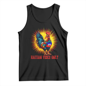 Proud Haitian Rooster Flag Tank Top Majestic National Symbol Haiti Heritage Pride TS02 Black Print Your Wear