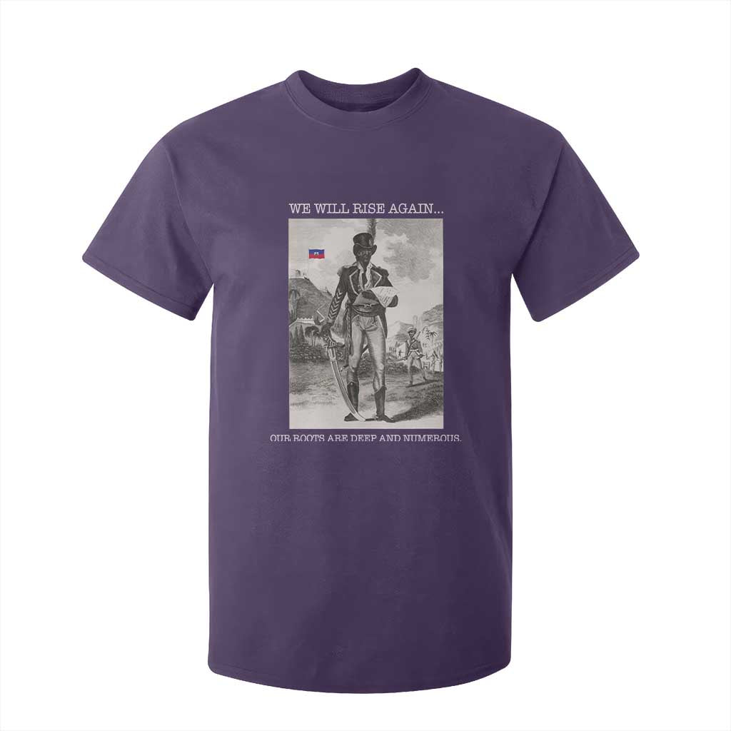 Haitian Revolution Toussaint Louverture T Shirt For Kid We Will Rise Again Historic Graphic TS02 Purple Print Your Wear