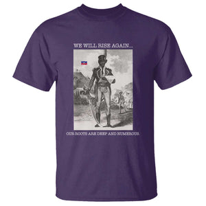 Haitian Revolution Toussaint Louverture T Shirt We Will Rise Again Historic Graphic TS02 Purple Print Your Wear