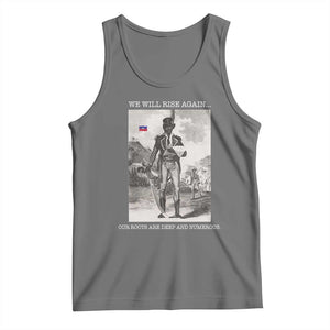 Haitian Revolution Toussaint Louverture Tank Top We Will Rise Again Historic Graphic TS02 Black Heather Print Your Wear