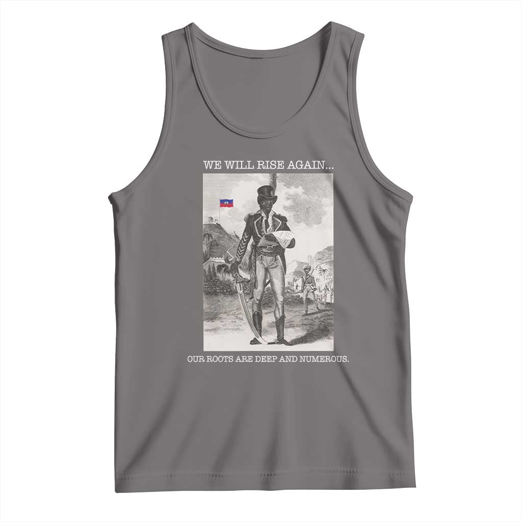 Haitian Revolution Toussaint Louverture Tank Top We Will Rise Again Historic Graphic TS02 Deep Heather Print Your Wear