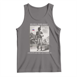 Haitian Revolution Toussaint Louverture Tank Top We Will Rise Again Historic Graphic TS02 Deep Heather Print Your Wear