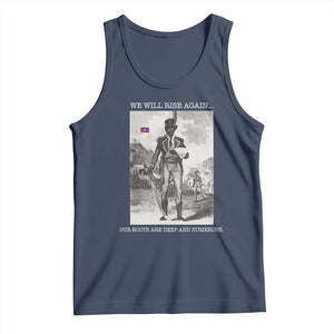 Haitian Revolution Toussaint Louverture Tank Top We Will Rise Again Historic Graphic TS02 Navy Print Your Wear
