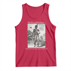 Haitian Revolution Toussaint Louverture Tank Top We Will Rise Again Historic Graphic TS02 Red Print Your Wear