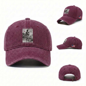 Haitian Revolution Toussaint Louverture Washed Cotton Baseball Cap We Will Rise Again Historic Graphic TS02 Washed Cap Universal Fit Burgundy Print Your Wear